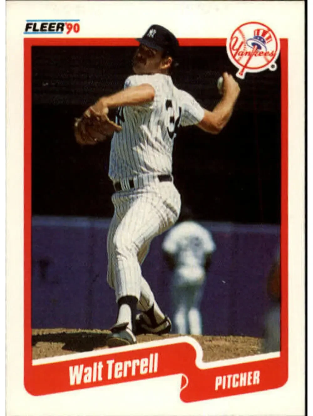 1990 Walt Terrell Fleer Baseball Card #457